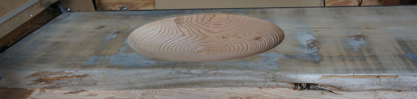 4 inch cedar slab countertop with engraved basin - Image 6